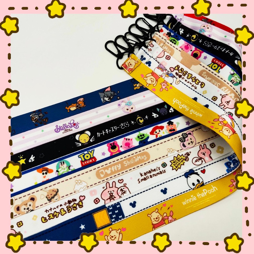 สายคล้องแมส คล้องหน้ากากอนามัย ลายการ์ตูน