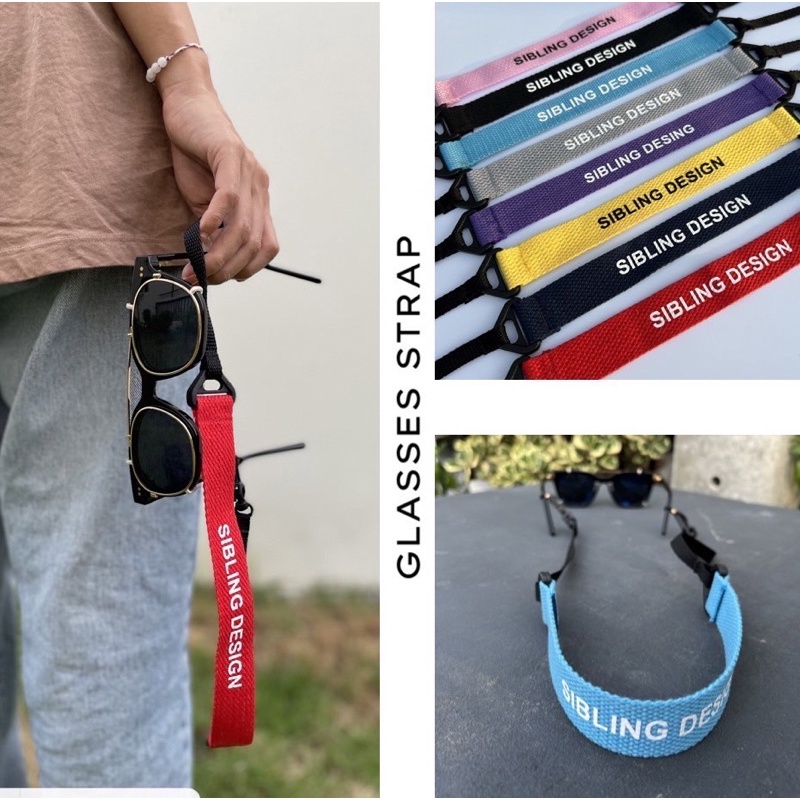 สายคล้องแว่น สายคล้องแมส 2 in1 (สั่งสกรีนชื่อฟรีแจ้งทางแชทได้เลยค่ะ)  GLASSES STRAP