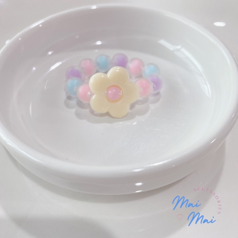 สายรัดเข็มขัด  ดอกไม้สีสันสดใส