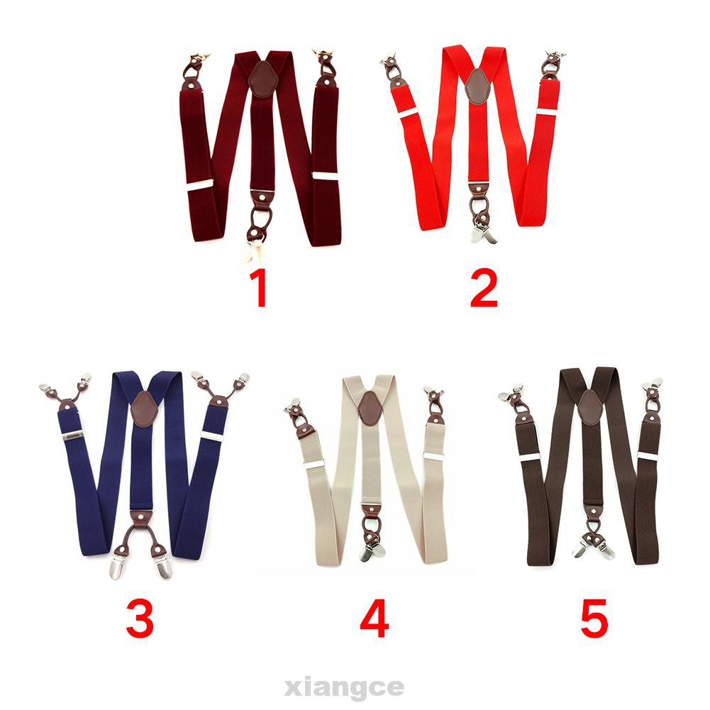 สายเอี๊ยมหนังแบบพกพาสําหรับผู้ชาย Suspenders