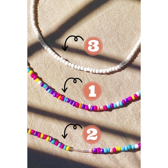 *สินค้าพร้อมส่ง*สร้อยลูกปัดดินปั้นโพลิเมอร์