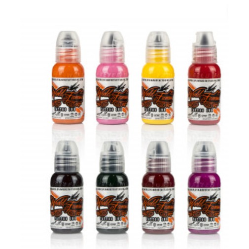 สีสัก/หมึกสัก World Famous ขนาด ครึ่งออน (tattoo ink)