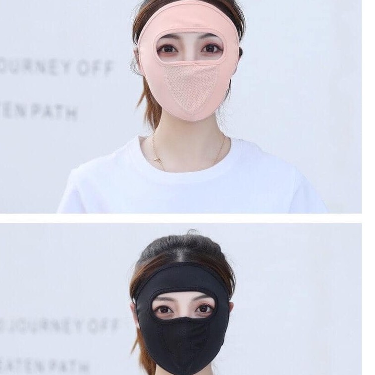 หน้ากาก ผ้าเรยอน กันแดด ป้องกันแดด แบบบาง ระบายอากาศได้ดี YUE