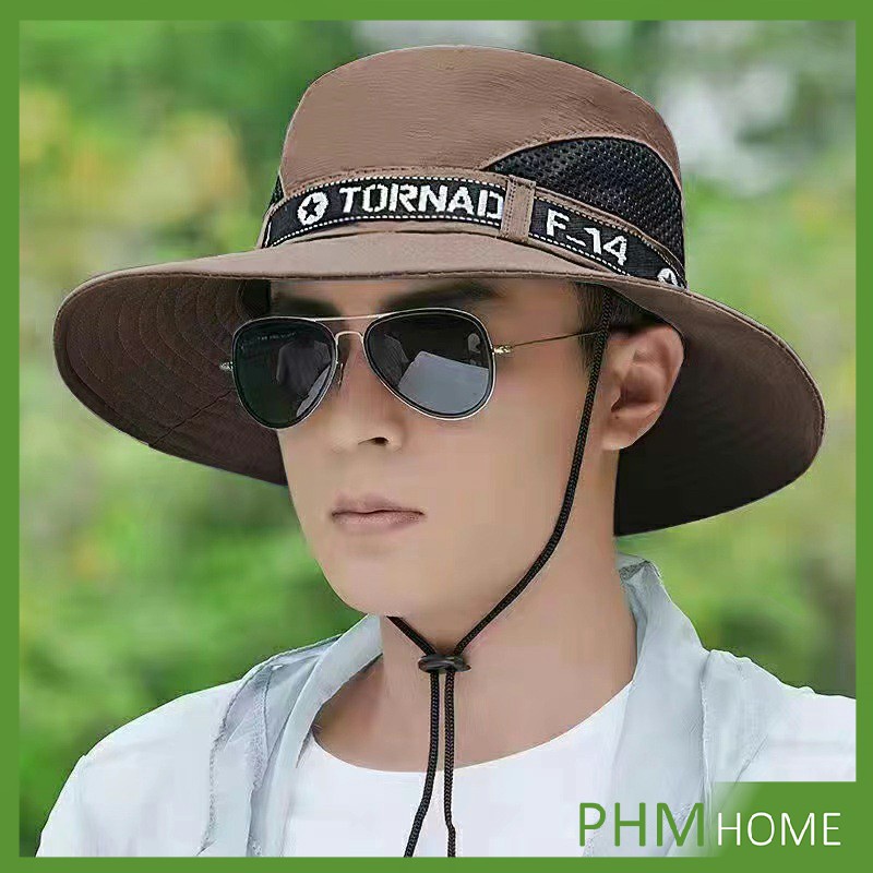 หมวกกันแดด มีตะข่ายระบ่ายอากาศ