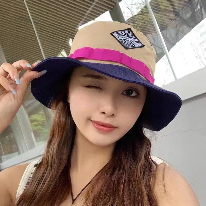 หมวกบัดเก็ตผ้าร่ม หมวกบัดเก็ตของผู้หญิง พับเก็บได้