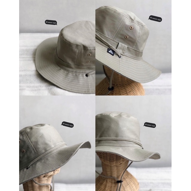 หมวกเดินป่า Hiking Hat  ปีกรอบ มีสายรัดคาง