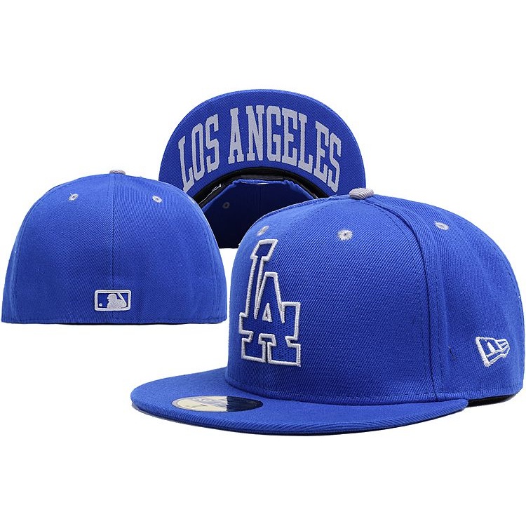 หมวกแก๊ปแฟชั่น MLB LA DODGERS Los Angeles 59 สไตล์ฮิปฮอป สําหรับผู้ชาย ผู้หญิง 3