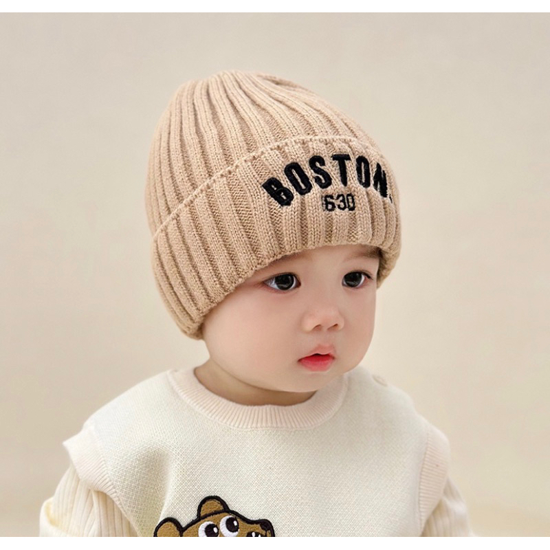 หมวกไหมพรม Boston สุดเท๋ หนาอุ่น ใส่สบาย พร้อมส่งในไทย