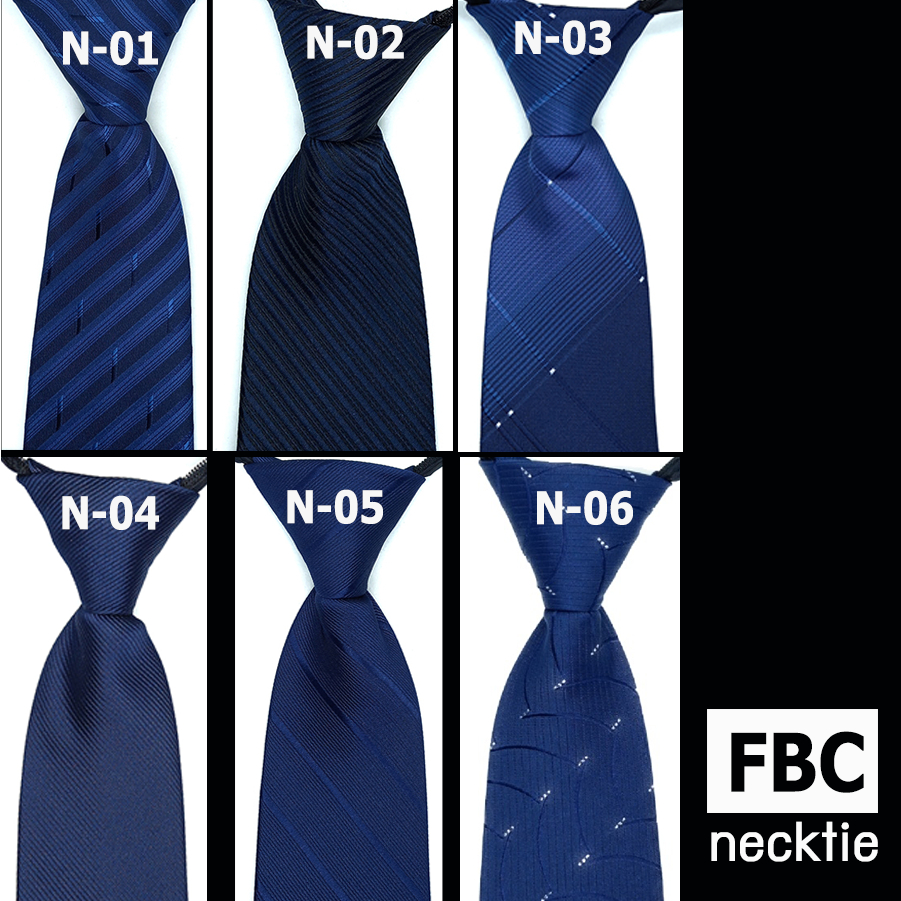 หลากสี 19 แบบเนคไทสำเร็จรูป ไม่ต้องผูก แบบซิป Men Zipper Tie Lazy Ties Fashion (FBC BRAND)ทันสมัย เรียบหรู มีสไตล์