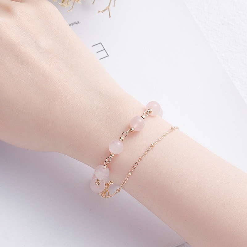 หินโรสควอตซ์สีชมพูกุหลาบRose Quartz  หินแท้ 100%ความสุข, โชคดี, มิตรภาพ