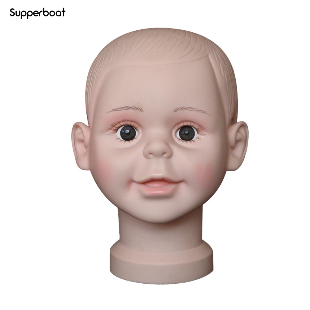 หุ่นหัวเด็กผู้ชาย PVC สําหรับโชว์หมวก