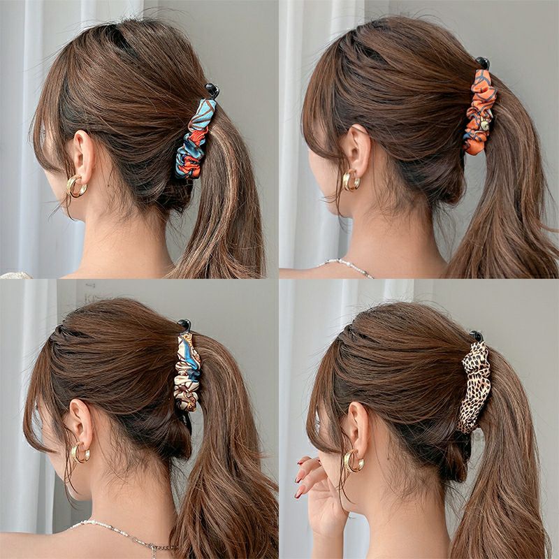 ฺBanana clip Korean กิ๊บกล้วยผ้าลายพิมพ์ รุ่นใหม่ สไตส์เกาหลี