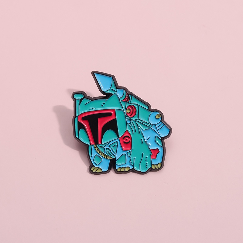 เข็มกลัด รูปการ์ตูนโปเกม่อน Bulbasaur Pin Star Wars Boba Fett Mix and Match เครื่องประดับ สําหรับเพื่อน
