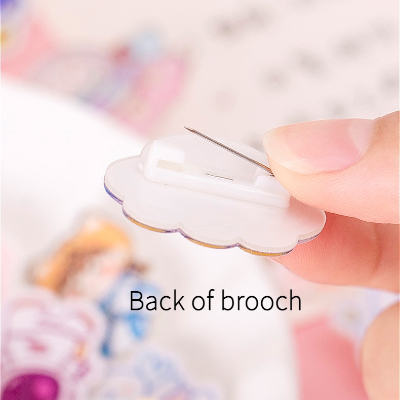เข็มกลัด ลายการ์ตูนน่ารัก อุปกรณ์เสริม สําหรับตกแต่งกระเป๋าเดินทาง diy