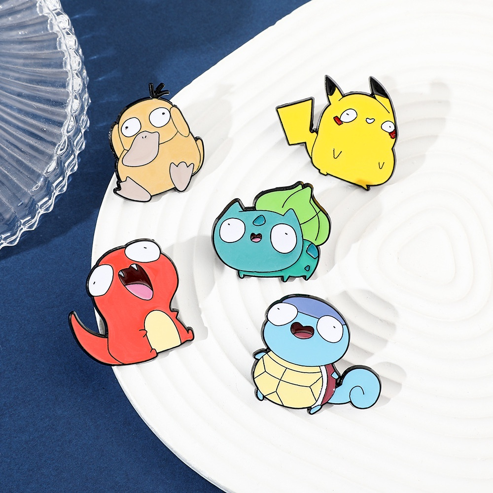 เข็มกลัดโปเกมอน ปิกาจู charizardcharmander การ์ตูนเข็ม ตกแต่งเด็ก pin ของขวัญของเล่น