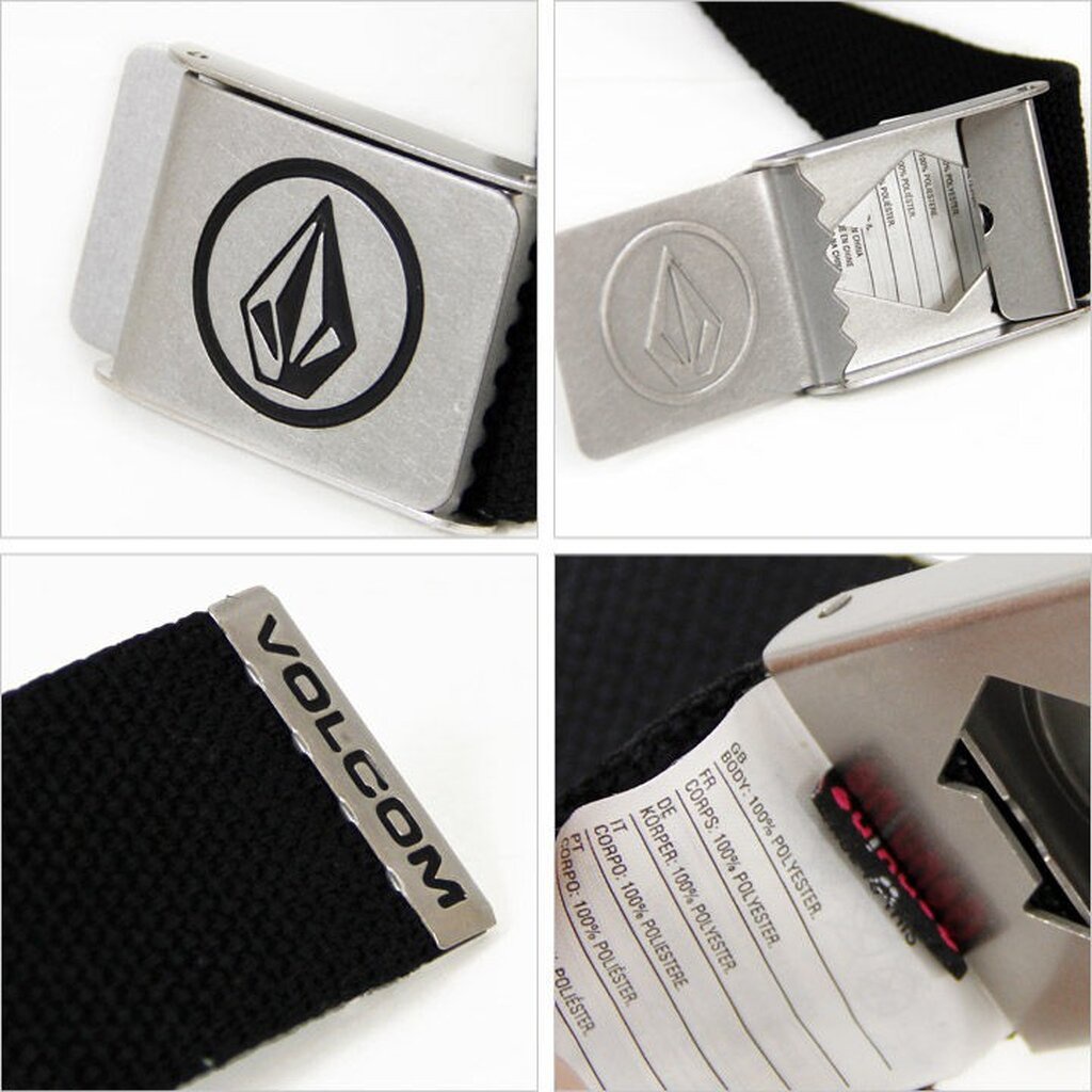 เข็มขัดผ้า Volcom Web Belt เข็มขัดแบบหัวหนีบ มี 6 สี ของใหม่ ของแท้ พร้อมส่ง
