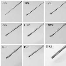 เข็มสัก 10 อัน RS (เดินเส้น ลงสี ลงเงา พื้นที่เล็ก)  (ชุดสัก เครื่องสัก อุปกรณ์สักทุกชนิด)