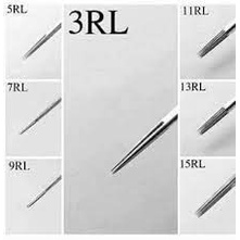 เข็มสัก 50 อัน  RL (เดินเส้น)   (ชุดสัก เครื่องสัก อุปกรณ์สักทุกชนิด)