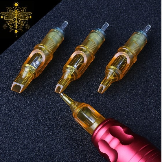 เข็มฮ็อคเดินเส้น ลงสีลงเงา เข็มสัก ( RL RM M1 RS ) YELLOW DRAGON FLY  [  20 ชิ้นต่อกล่อง ]