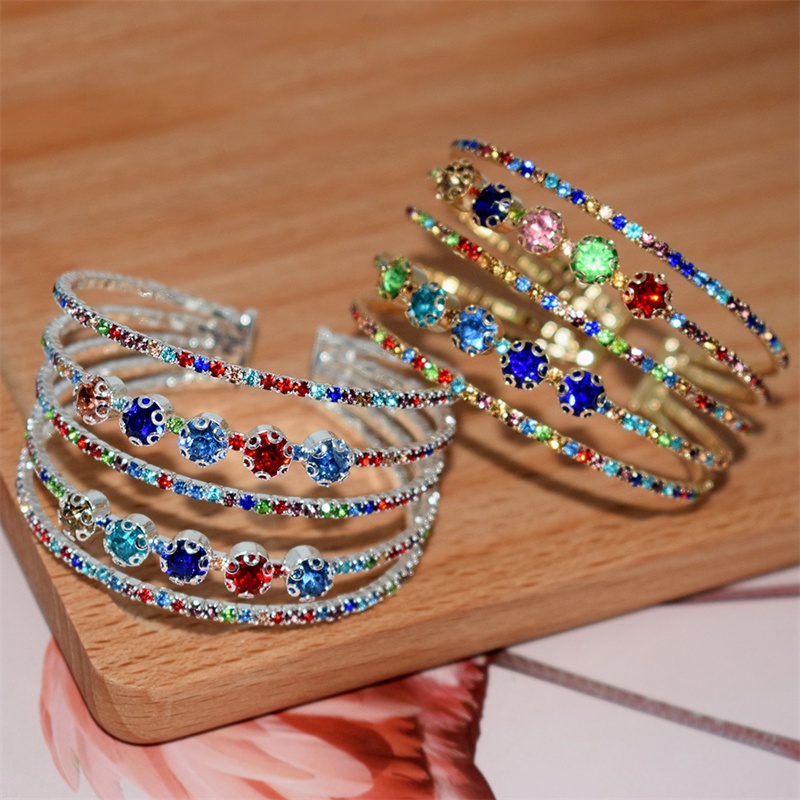 เครื่องประดับ สร้อยข้อมือ แบบเปิด อเนกประสงค์ หรูหรา สไตล์ยุโรป และอเมริกา