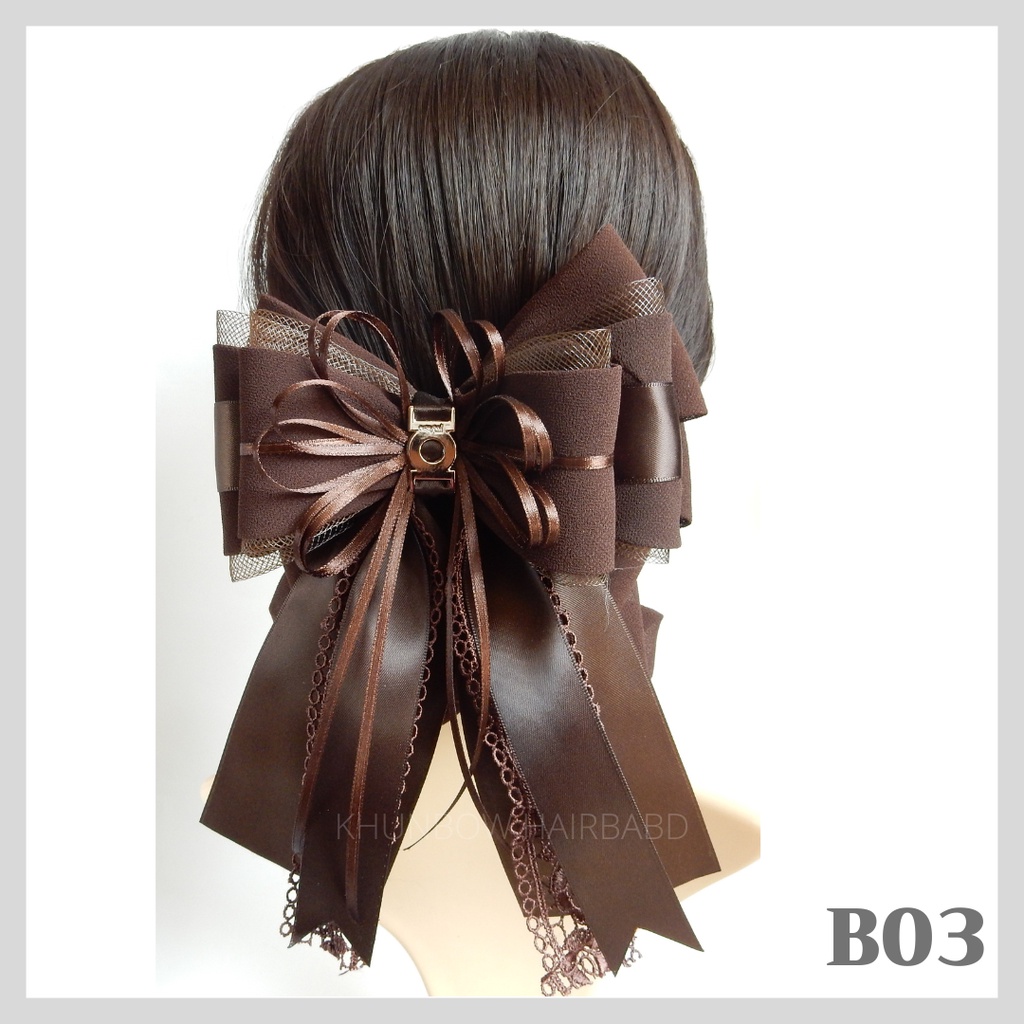 เน็ตติดผม ขนาดใหญ่ (ราคา159บาท)  โบว์ติดผม เน็ตคลุมผม เครื่องประดับ