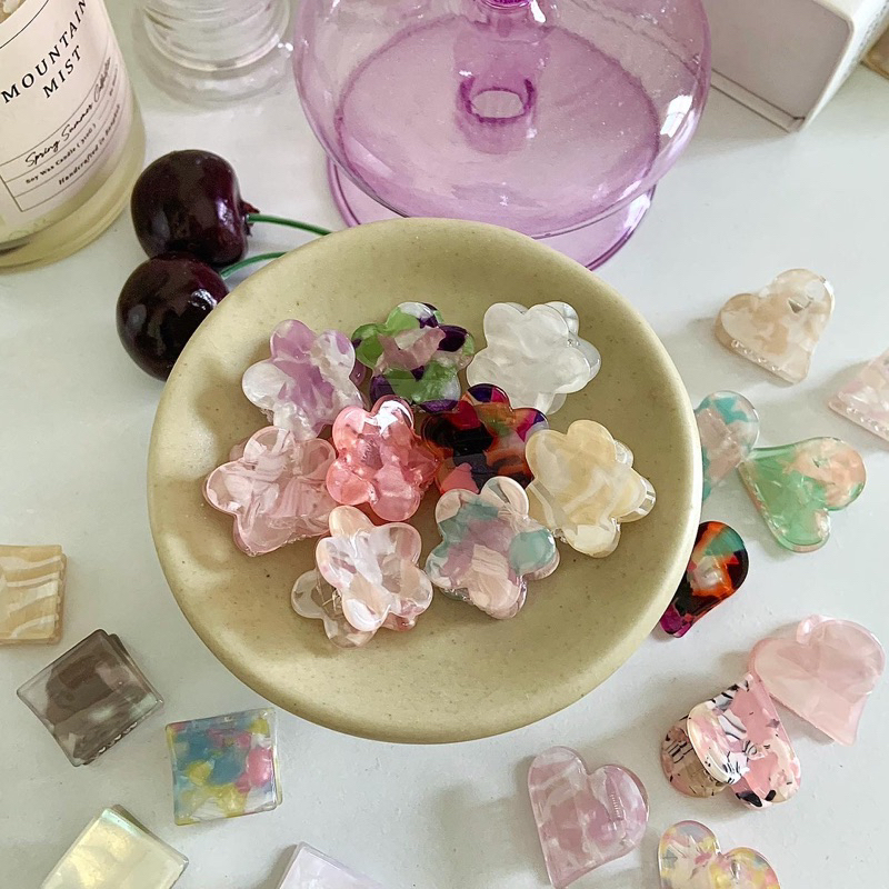 เพิ่มสีใหม่  พร้อมส่งจากไทย 50 แบบ ✨ กิ๊บหนีบผม | กิ๊บจิ๋ว  ✨  All jew jew claw clip     ✨  กิ๊บหินอ่อน