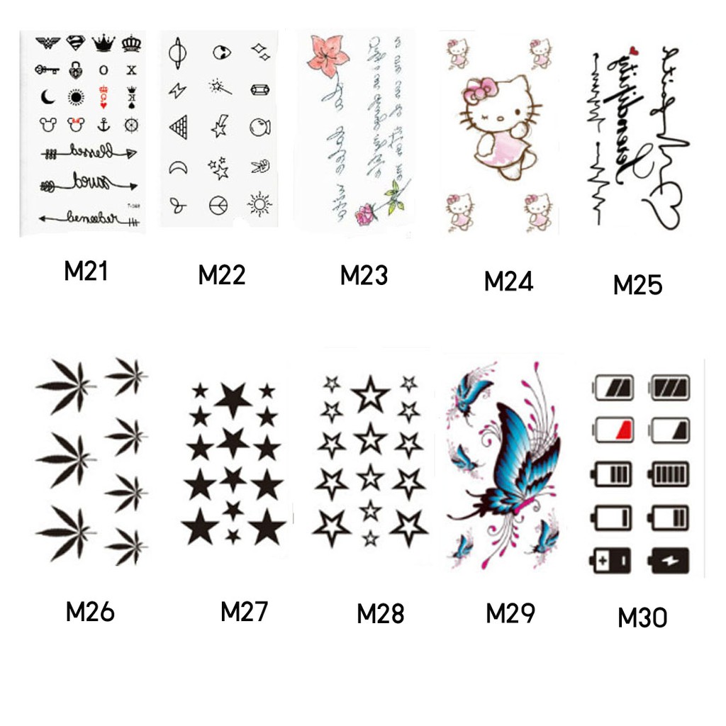 แทททู แทททูกันน้ำ Tattoo รอยสัก สติกเกอร์ลายสัก แทททูมินิมอล น่ารัก