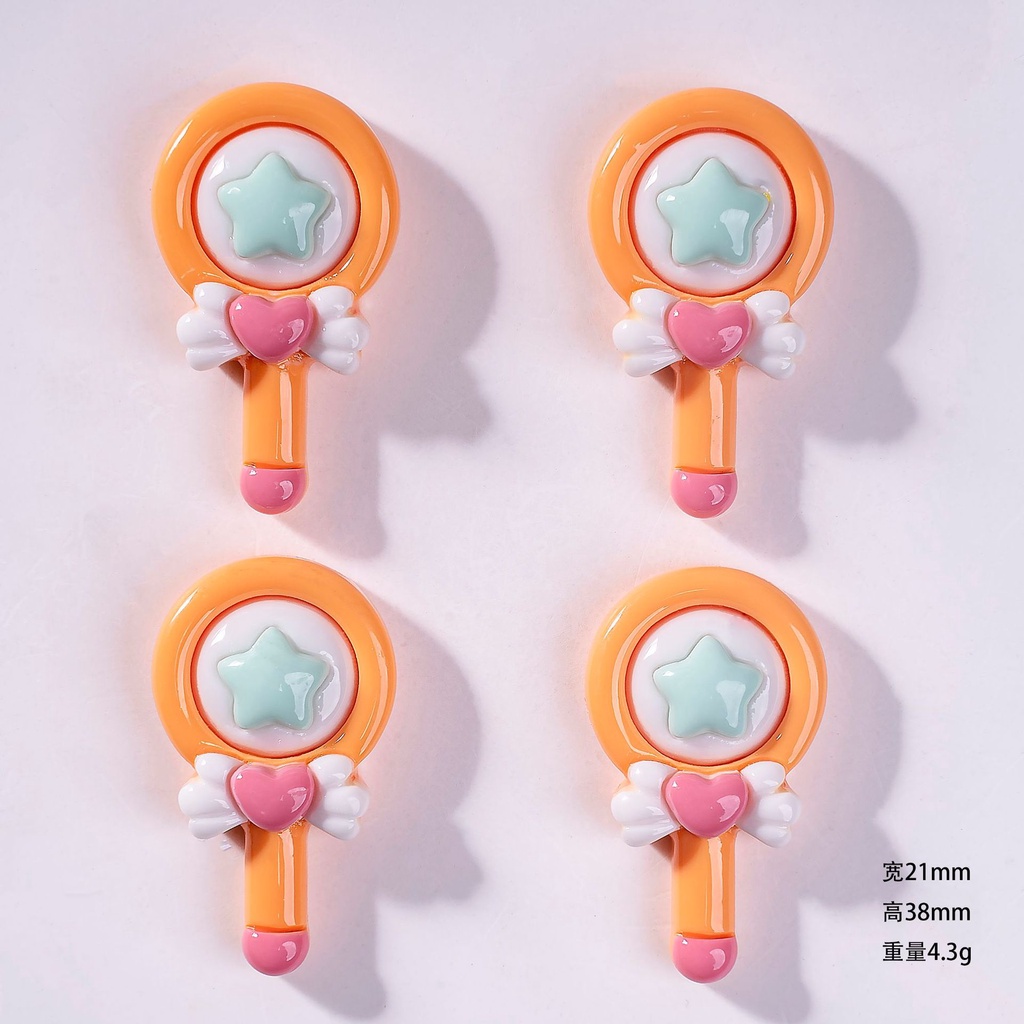 แผ่นกาวเรซิ่น รูปดาวห้าแฉก รูปปีก สวยงาม สําหรับทําเคสโทรศัพท์มือถือ diy