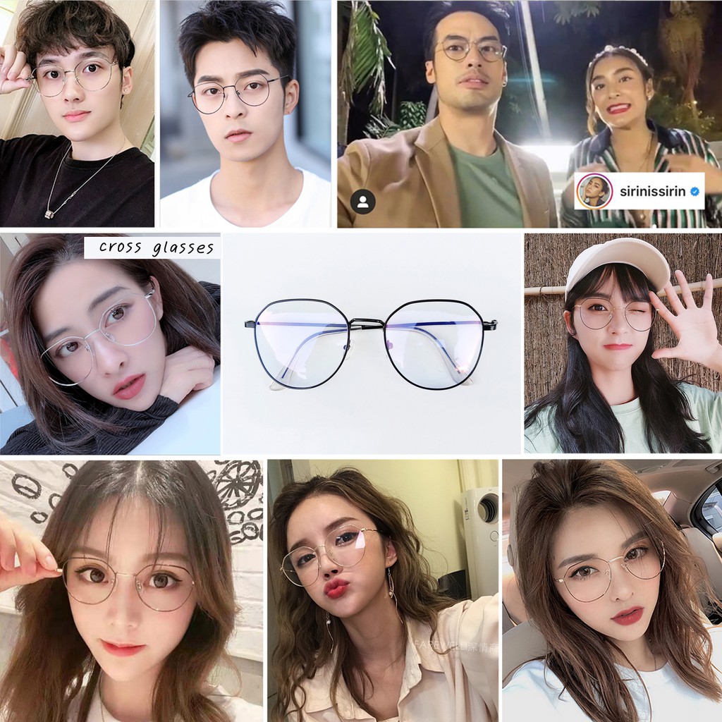 แว่นกรองแสงสีฟ้า เลนส์บลูบล็อคคุณภาพดี รหัส CGB28 (แถมกล่อง+ผ้าเช็ดเลนส์)