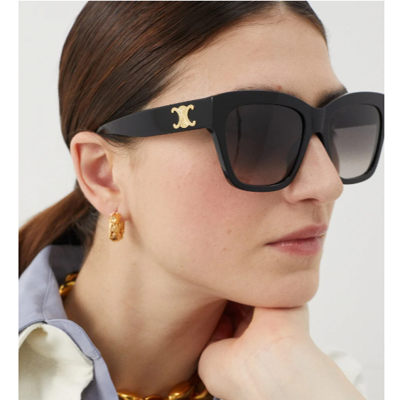 แว่นกันแดด Celine Triomphe 09 รหัส CL40253 ทรงยอดฮิต oversizeนิดๆ หน้ากลม หน้าใหญ่ ใส่ได้สบายๆ