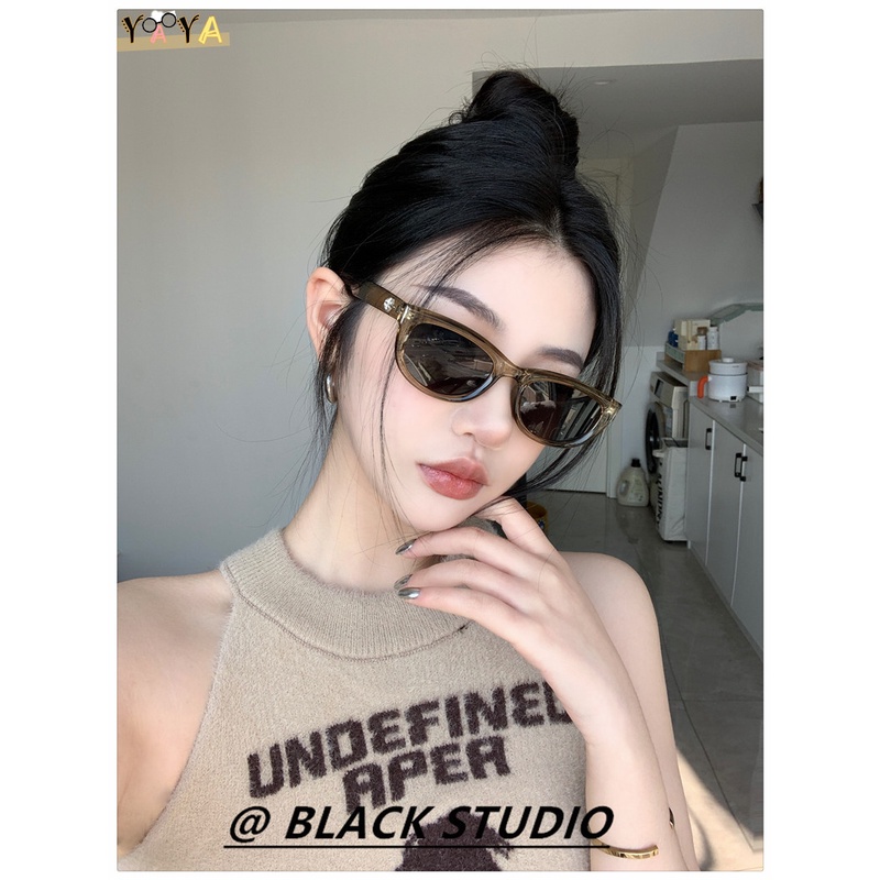 แว่นตากันแดด G Cat Eye ป้องกันรังสีอัลตราไวโอเลต UV400 กรอบแว่นขนาดเล็ก หลายสี แฟชั่นสําหรับสตรี