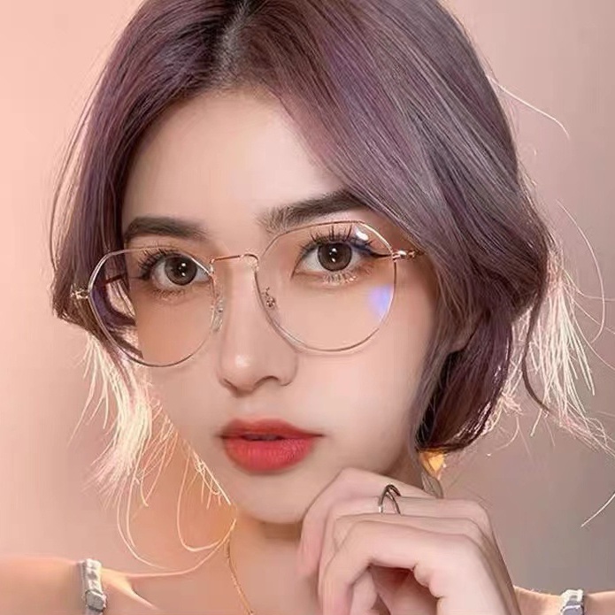 แว่นตากันแดด กรอบโลหะ ป้องกันรังสียูวี ป้องกันรังสียูวี สําหรับผู้หญิง และผู้ชาย
