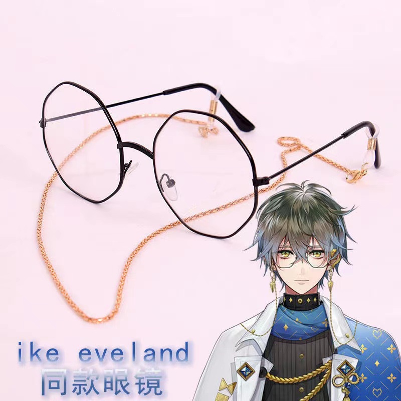 แว่นตาคอสเพลย์สมอเรือ VTuber Rainbow Club ike eveland Same Style