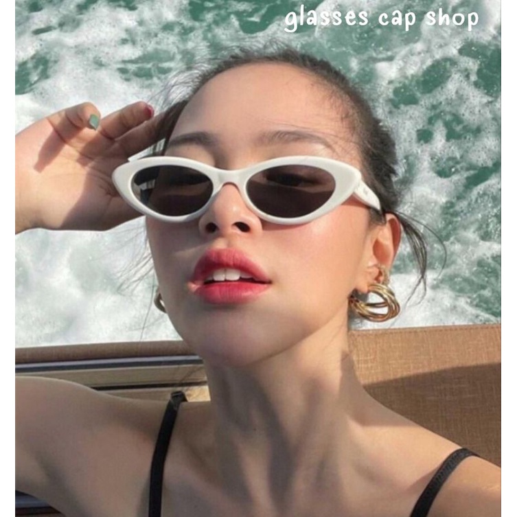 แว่นตาแฟชั่น New cat eye แว่นตากันแดด  [สินค้าพร้อมส่งในไทยค่ะ]