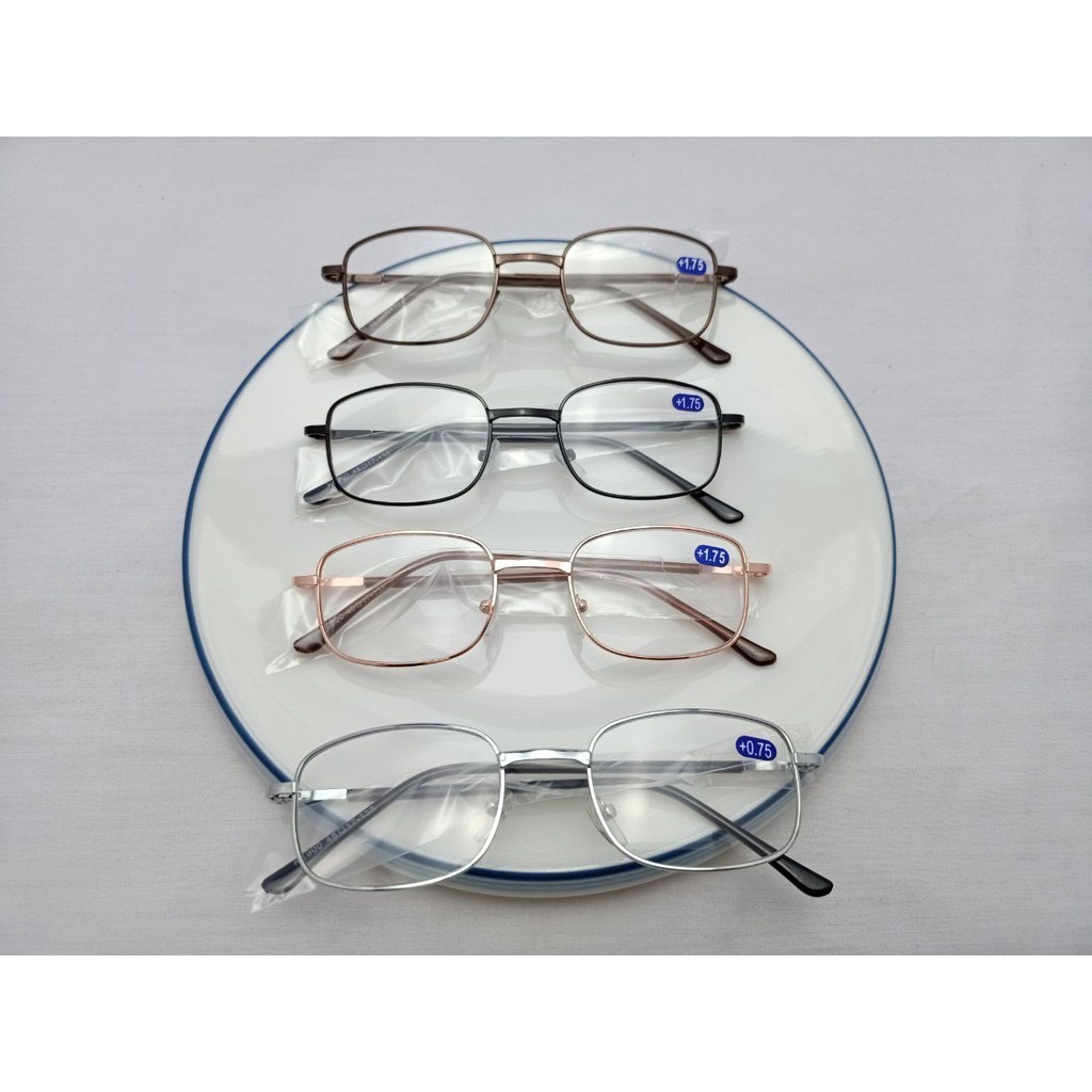 แว่นสายตายาว แว่นตากรอบโลหะ ขาสปริง น้ำหนักเบา  ใส่สบาย N.900# diy2564