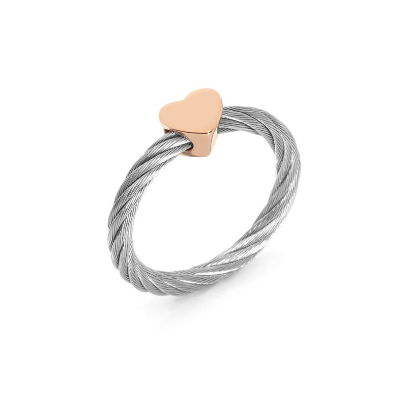 แหวน CHARRIOL  02-102-1271-0  Heart Ring, Rose Gold PVD