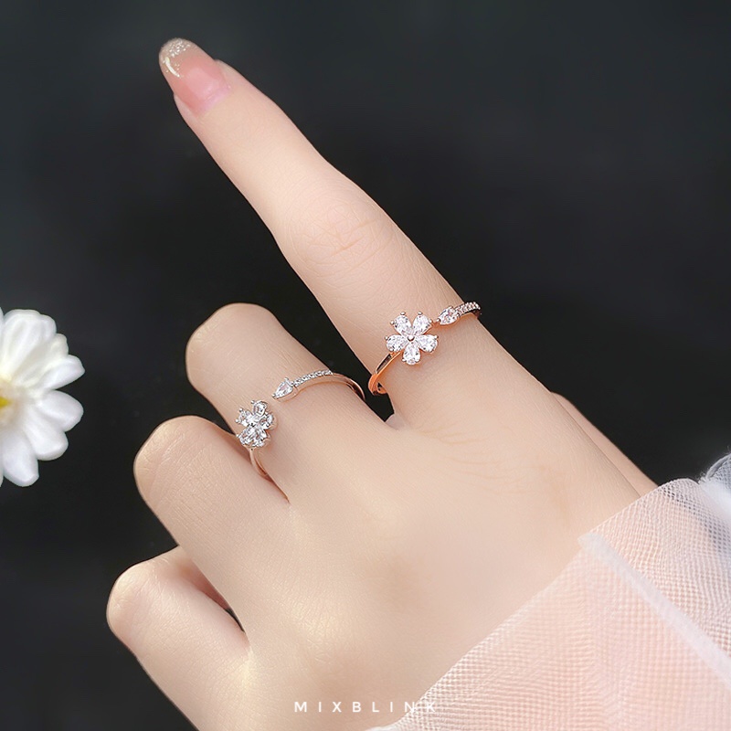 แหวน เงินแท้ 92.5% ส่งฟรี EMS ♡ รุ่น Blossom ♡ -  ( #P8 )