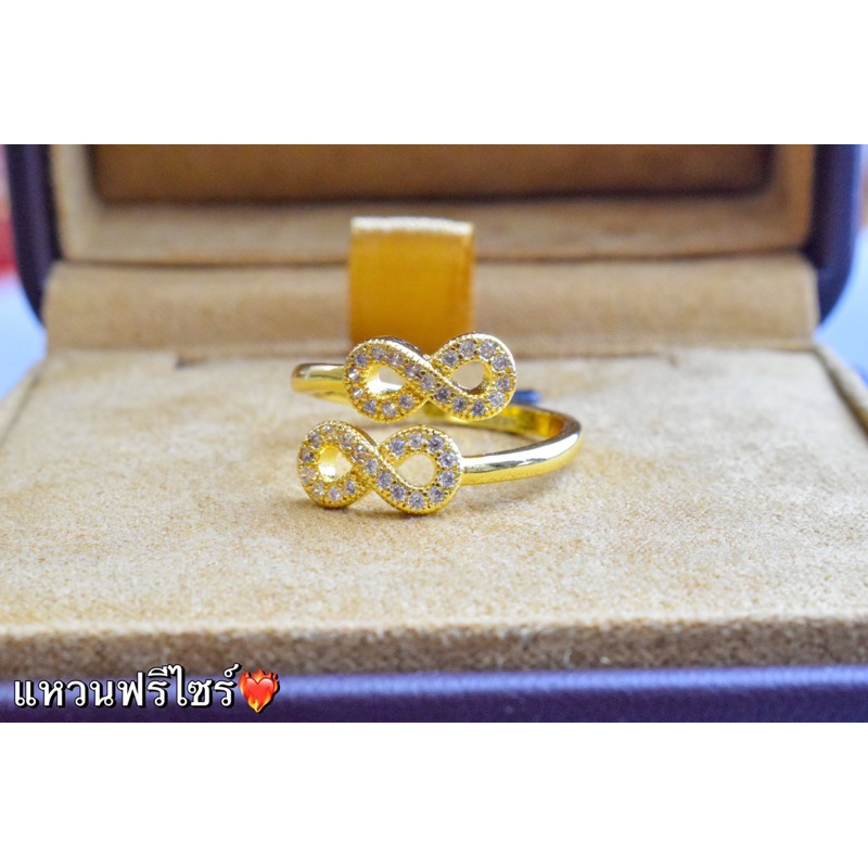 แหวนเพชร แหวนทองชุบ ทอง24เค งานสวยเหมือนจริง
