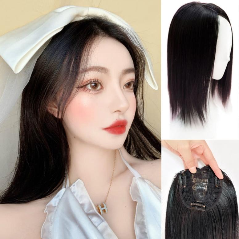 แฮร์พีชเพิ่มผมหนา วิกปิดผมบาง ปิดผมขาว แบบกิ๊บติด ยาว30cm ดูเป็นธรรมชาติ