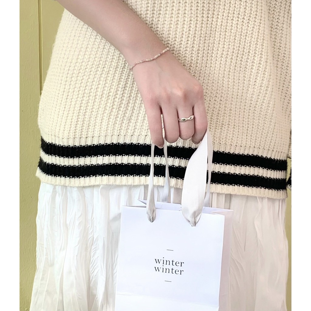 (โค้ด 3P4YE ลด 100.-) Winterwinter Jewelry Silver925 : กำไลหินแท้ร้อยด้วยเส้นเอ็น กำไลยางยืด ( ความยาว 16.5 cm )