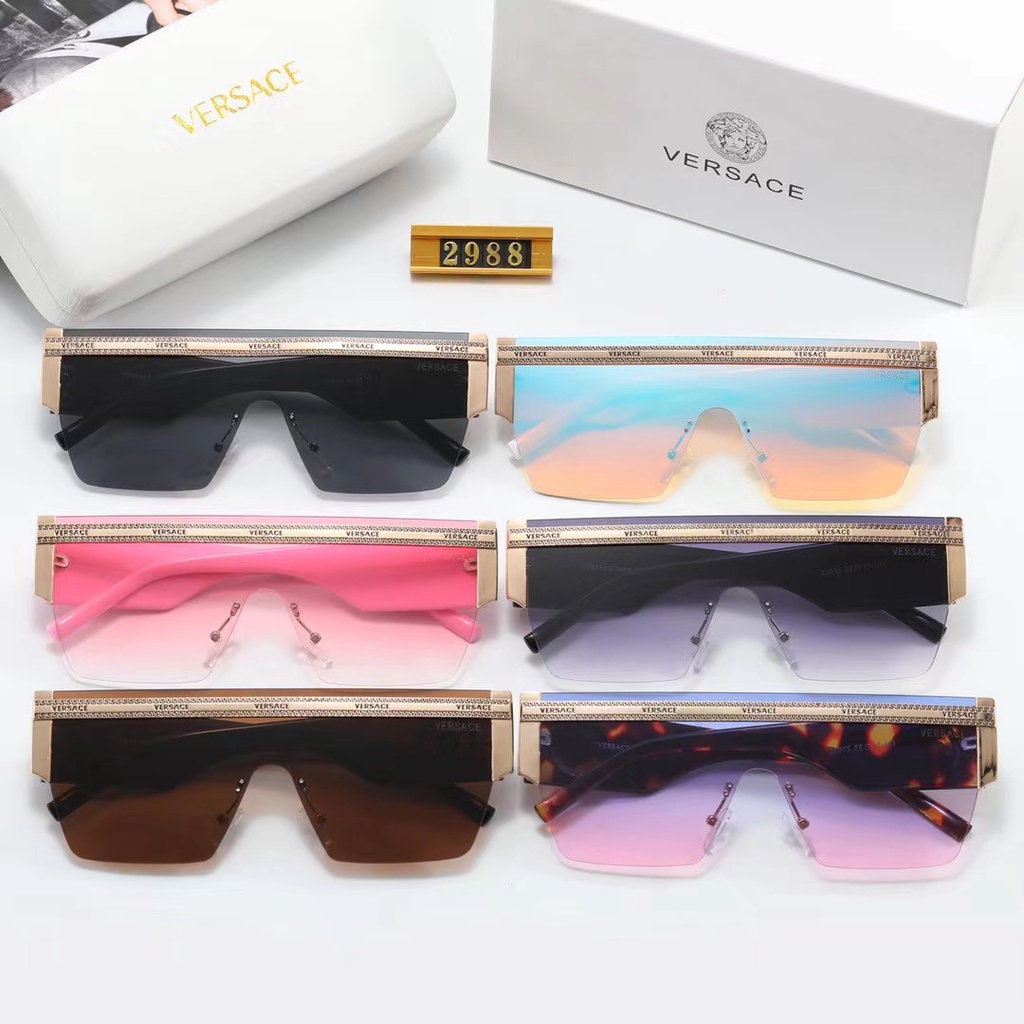 ใหม่ Hermes แว่นตากันแดด เลนส์วันพีช กรอบขนาดใหญ่ กันลม หรูหรา สําหรับผู้ชาย และผู้หญิง