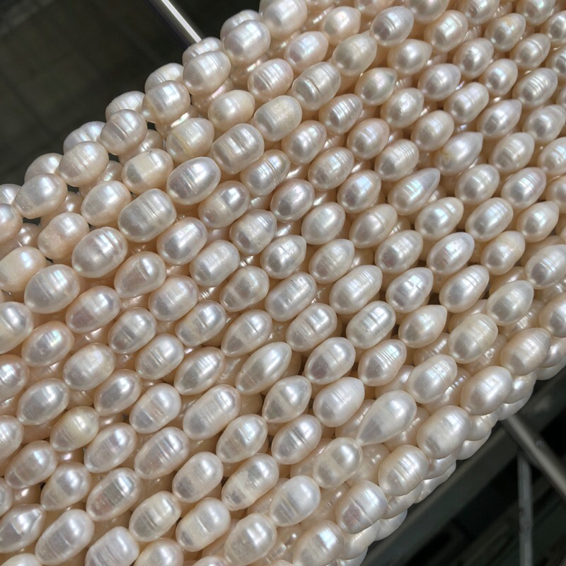 ไข่มุกแท้ Fresh Water Pearl ไข่มุกน้ำจืด ทรงไข่ 10-11 mm.