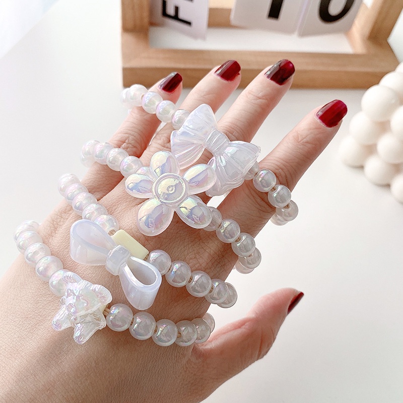 ※ NOON ※ เกาหลี มุก ที่คาดผม สร้อยข้อมือ ที่คาดผม
