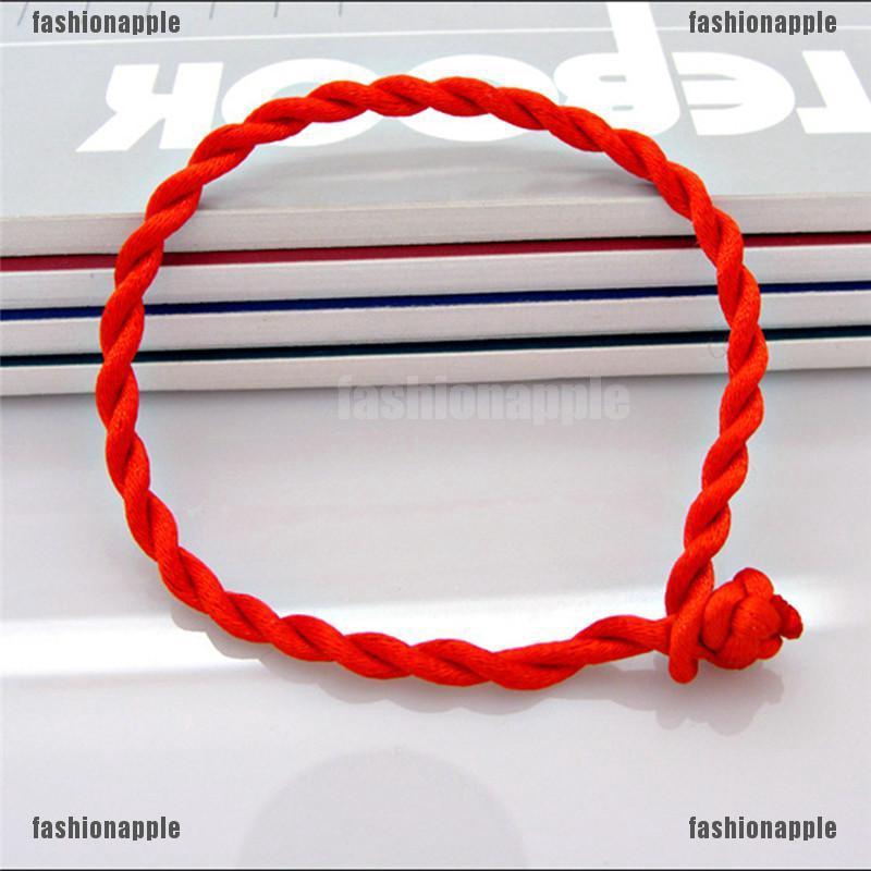 ☃☃ Fath สร้อยข้อมือเชือก สีแดง 50 ชิ้น