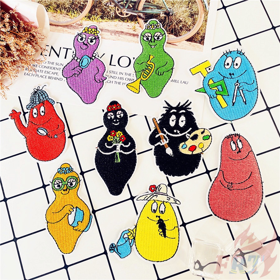 ☸ การ์ตูน: Les Barbapapa Series 02 Iron on Patch ☸ แผ่นแพทช์รีดติดเสื้อ Diy จํานวน 1 ชิ้น
