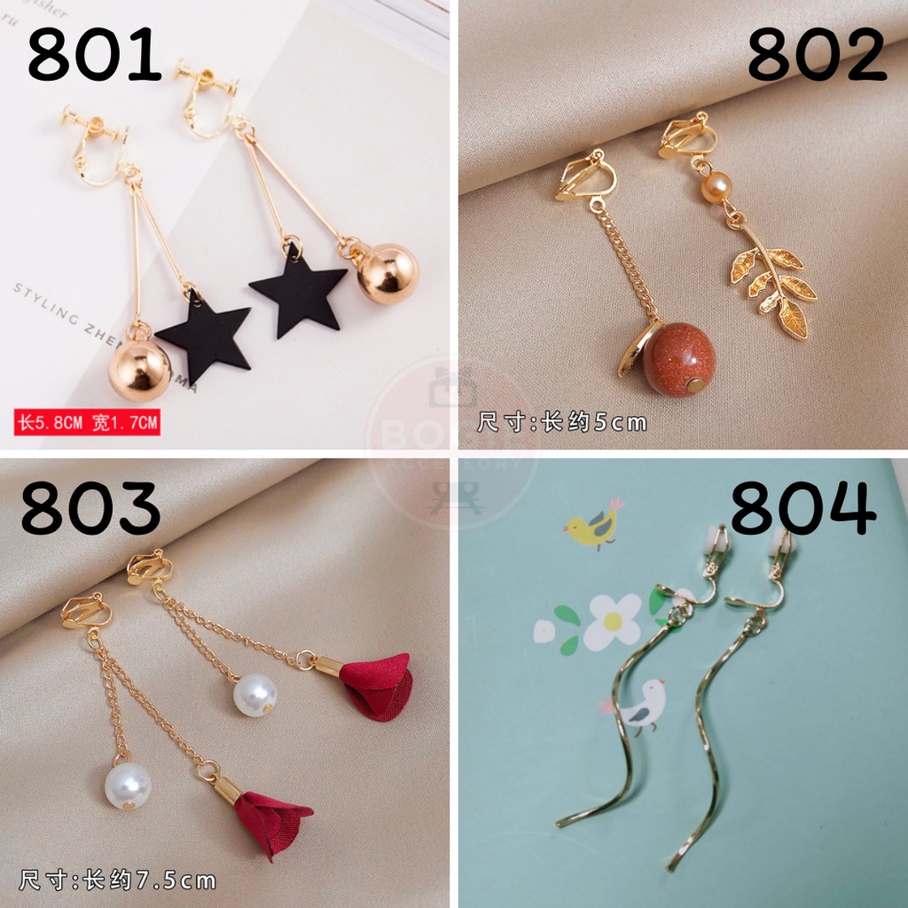 ♥ส่งด่วน♥ ต่างหูหนีบ ตุ้มหูหนีบ แฟชั่น ออกงาน