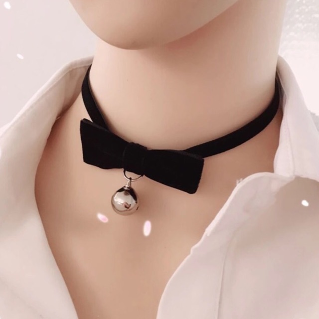 ✨พร้อมส่ง Choker โบว์ กระดิ่ง โชคเกอร์