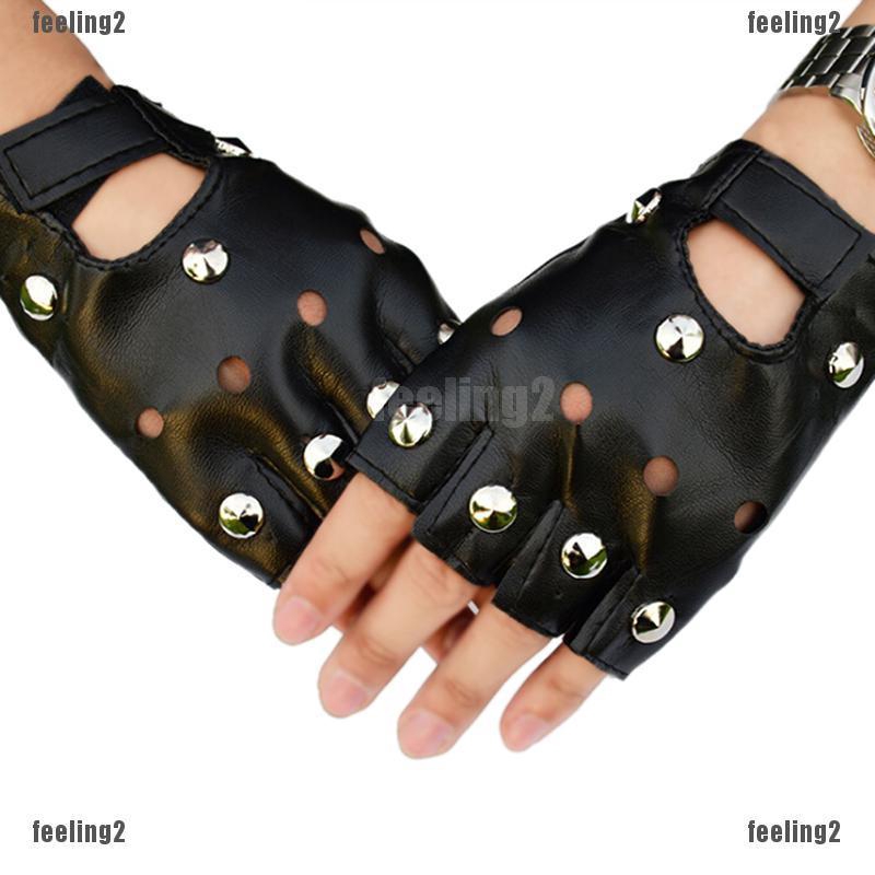 ❤ดวงอาทิตย์❤ ถุงมือหนัง แบบครึ่งนิ้ว แฟชั่นสําหรับผู้หญิง