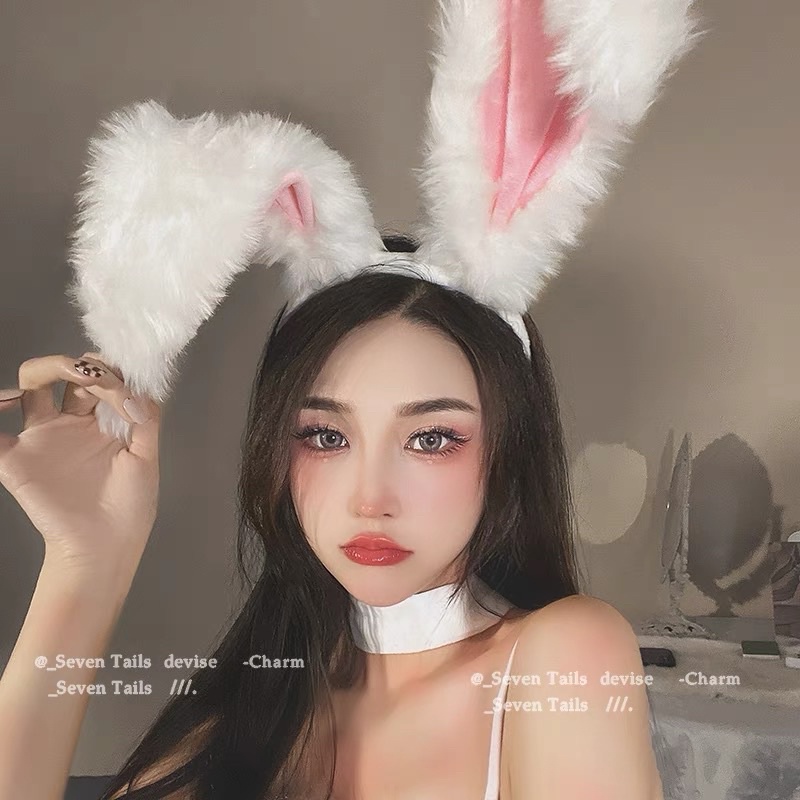 ❤️พร้อมส่งจากไทย ที่คาดผมกระต่าย หูกระต่ายหูตั้ง งอดัดได้ คอสเพลย์ ปาร์ตี้ แฟนซี
