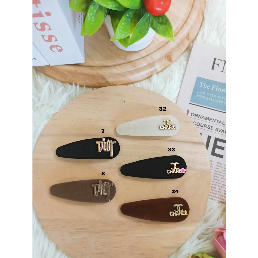 ❤️พร้อมส่งจากไทย❤️กิ๊บติดผมสไตล์เกาหลี กิ๊บแปะลายแบรนด์